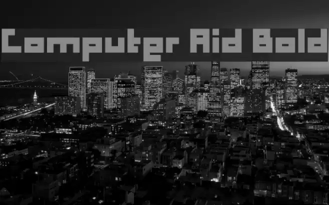 Computer Aid Bold Font examples