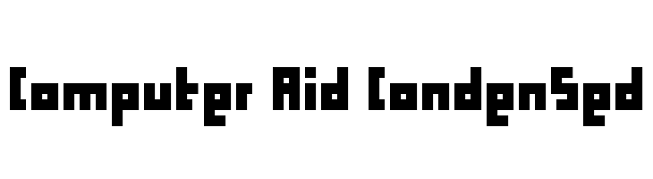 Computer Aid Condensed Font
