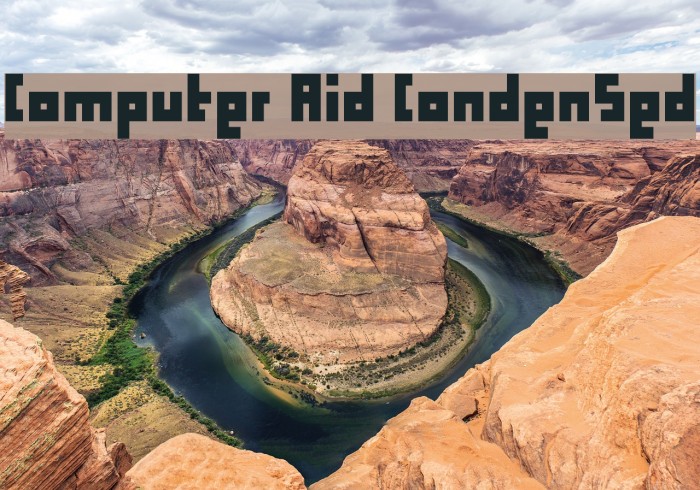 Computer Aid Condensed Font examples