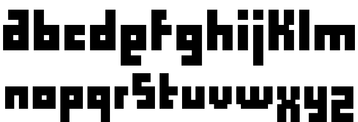 Computer Aid Condensed Font LOWERCASE