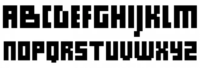 Computer Aid Condensed フォント 大文字