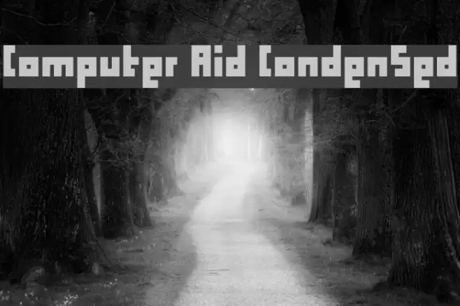 Computer Aid Condensed Font examples