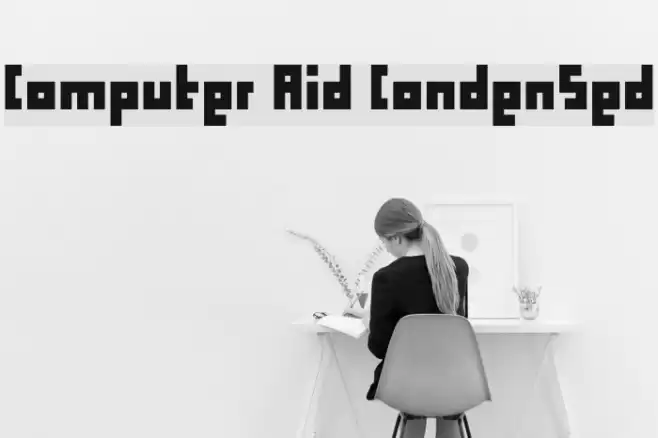 Computer Aid Condensed Font examples