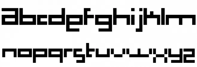 Computer Aid Light フォント 小文字