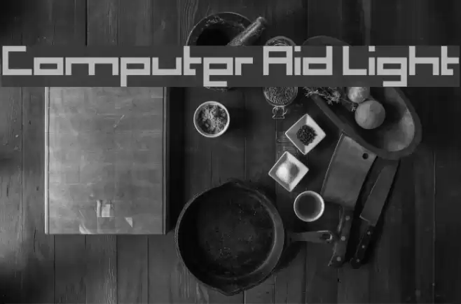 Computer Aid Light Font examples