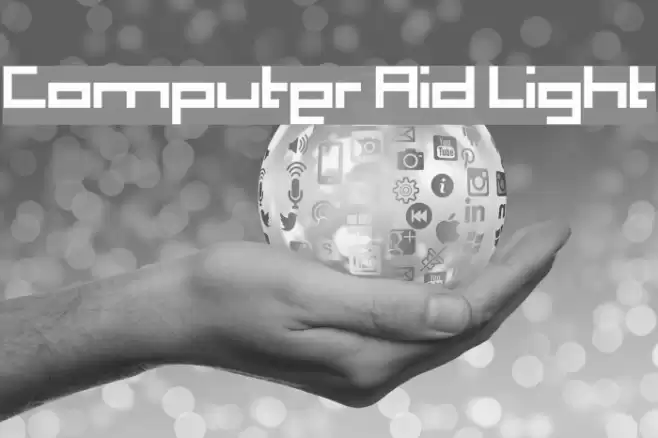 Computer Aid Light Font examples