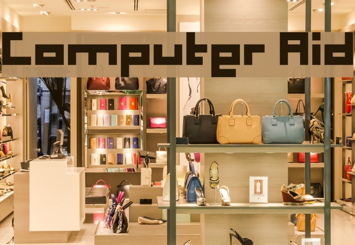 Computer Aid Font examples