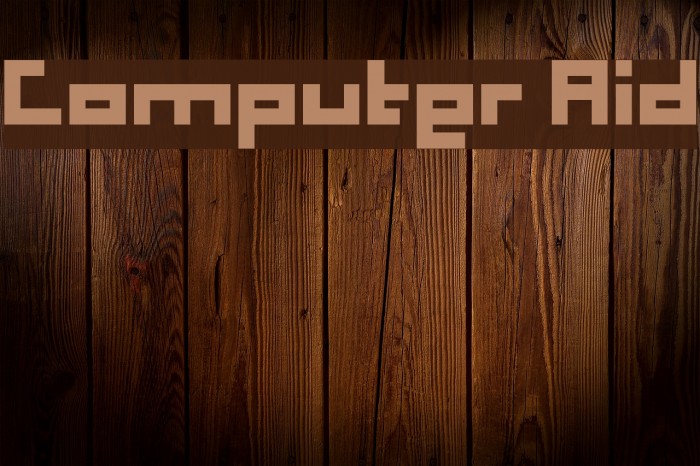 Computer Aid Font examples