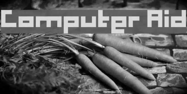 Computer Aid Font examples