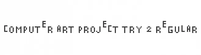 Computer Art Project Try 2 Regular  免费字体下载
