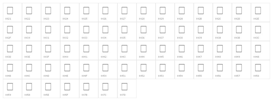 Computer Dingbats Character Map