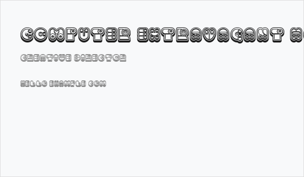 Computer Extravagant Hollow Regular Business Card