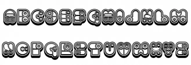Computer Extravagant Hollow Regular Polices MINUSCULES