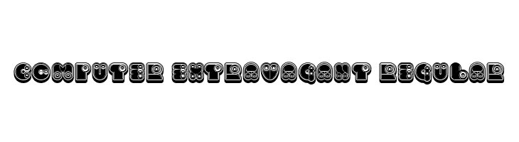 Computer Extravagant Regular Font