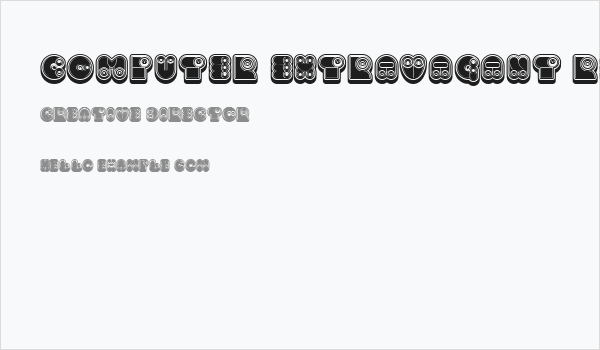 Computer Extravagant Regular Business Card