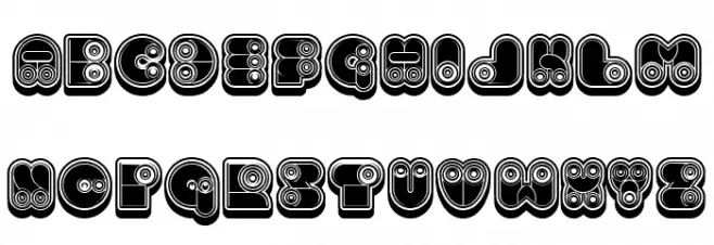 Computer Extravagant Regular फ़ॉन्ट लोअरकेस