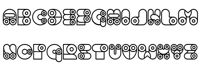 Computer Hollow Regular Font OTHER CHARS