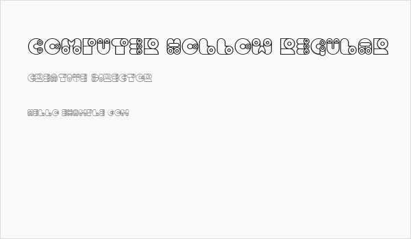 Computer Hollow Regular Business Card