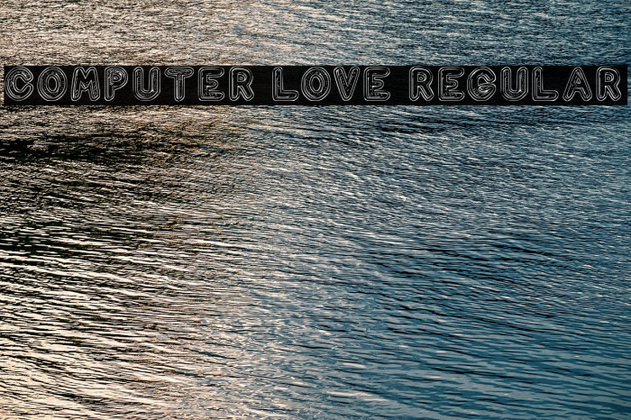 Computer Love Regular Font examples