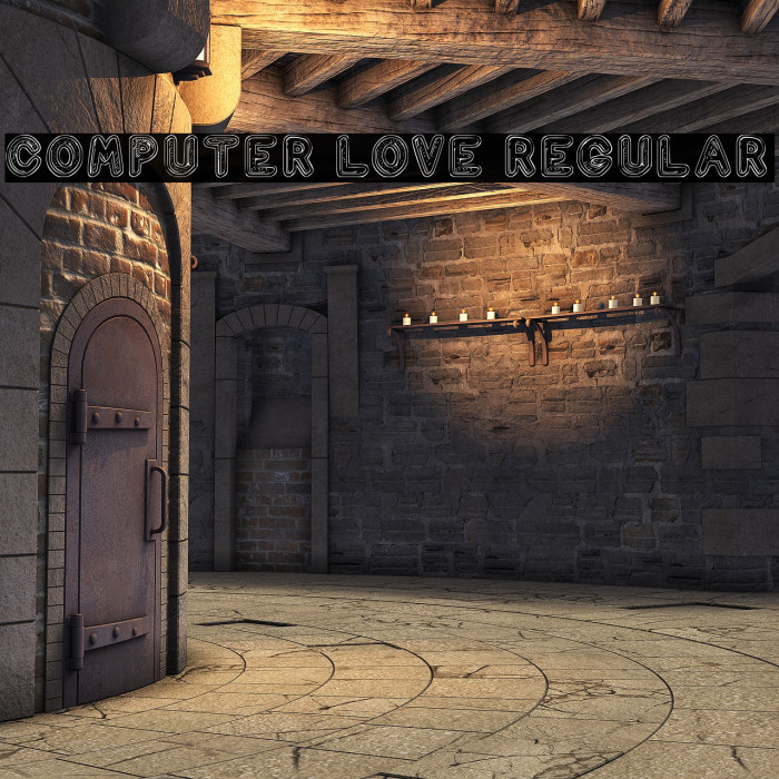 Computer Love Regular Font examples