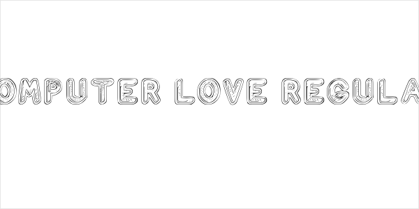 Computer Love Regular Logo