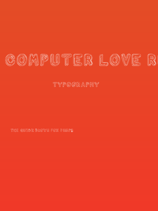 Computer Love Regular Poster