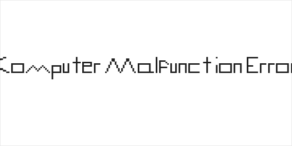 Computer Malfunction Error Logo