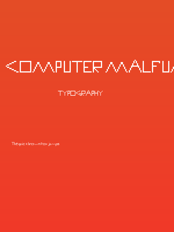 Computer Malfunction Error Poster