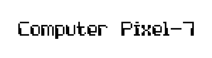 Computer Pixel-7 Font