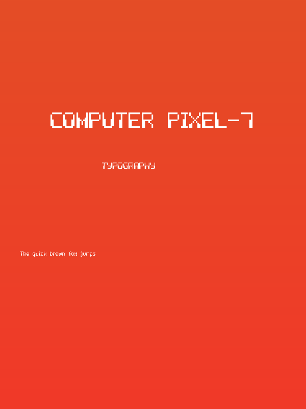 Computer Pixel-7 Poster