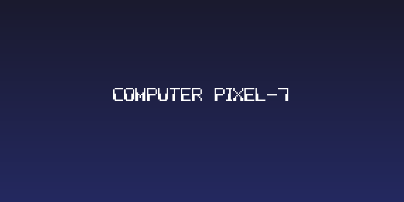Computer Pixel-7 Social Header