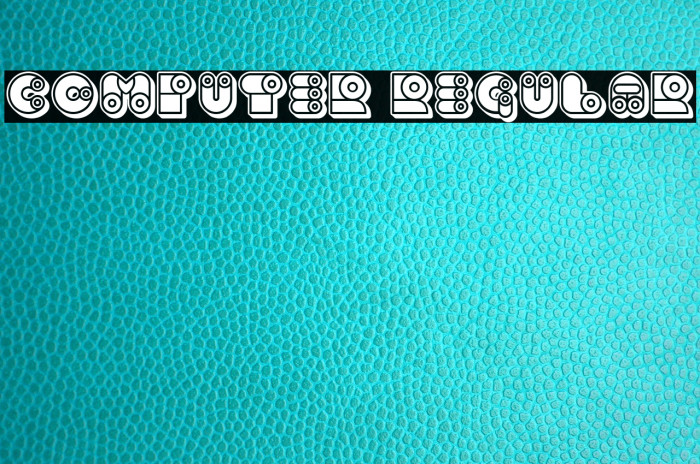 Computer Regular Font examples