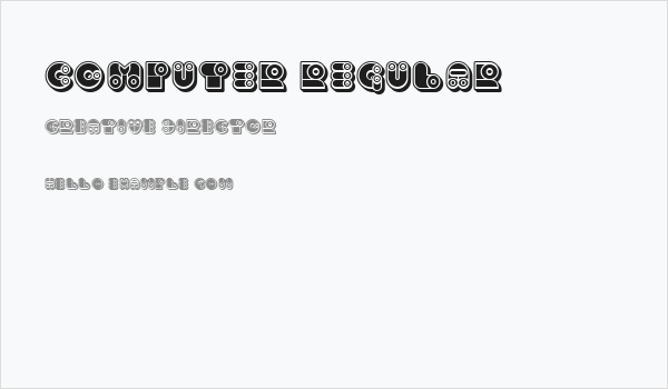 Computer Regular Business Card