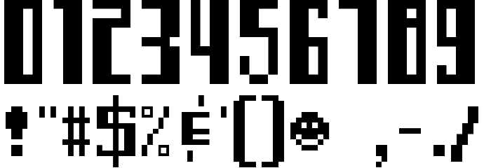 Computer Speak v0.3 Regular Font OTHER CHARS