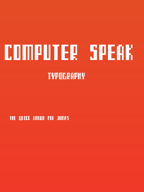 Computer Speak v0.3 Regular Poster