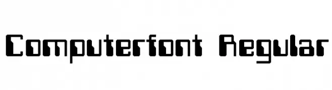 Computerfont Regular  フリーフォントのダウンロード