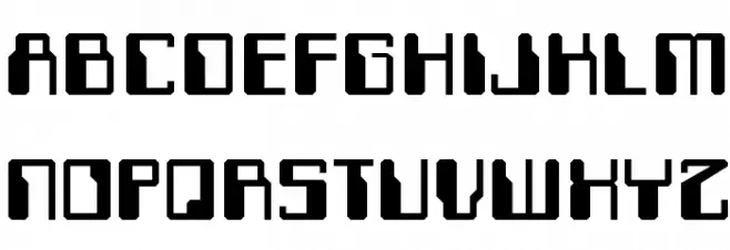 Computerfont Regular Font UPPERCASE