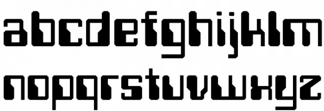 Computerfont Regular Schriftart Kleinbuchstaben