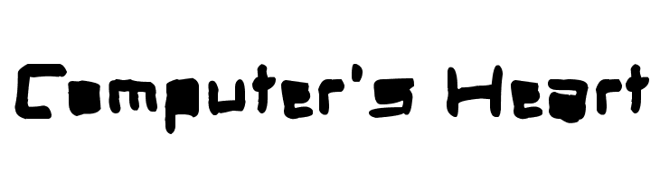 Computer's Heart  Frei Schriftart Herunterladen