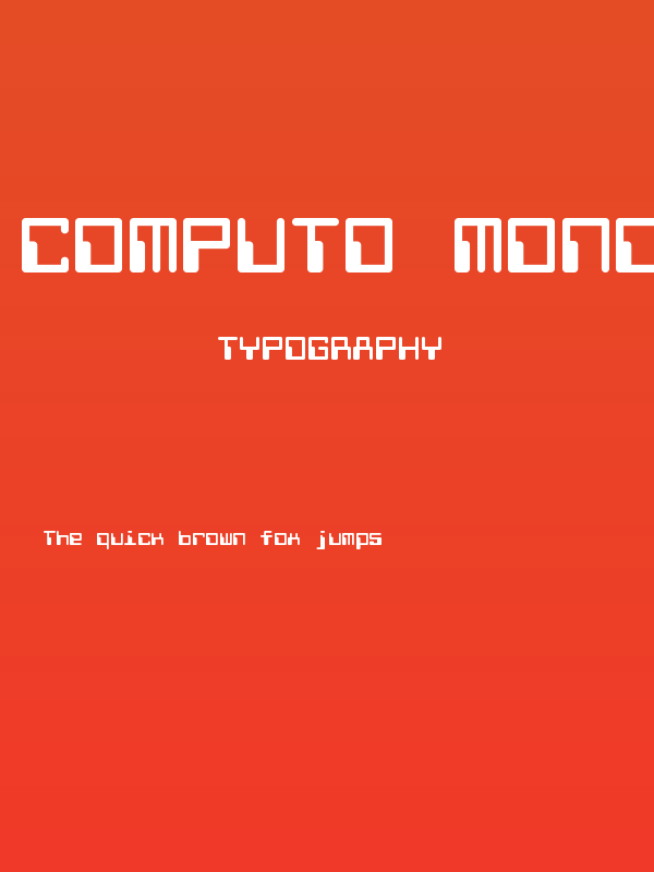 Computo Monospace Poster