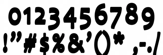 Comuc Font OTHER CHARS