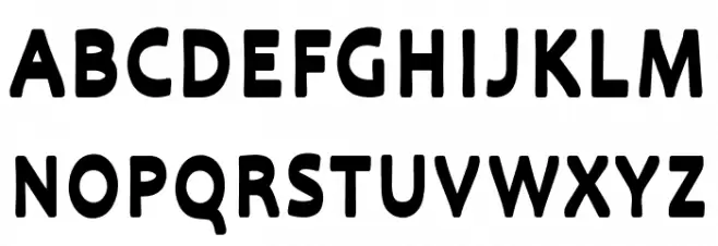 Comuc Schriftart Groß