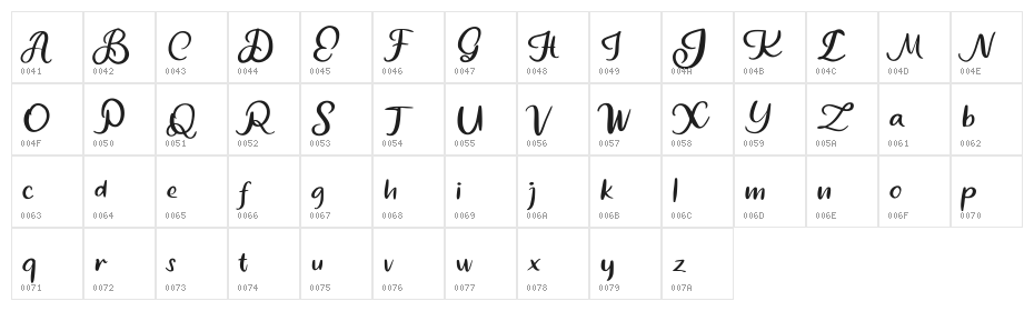 Comye FREE Character Map