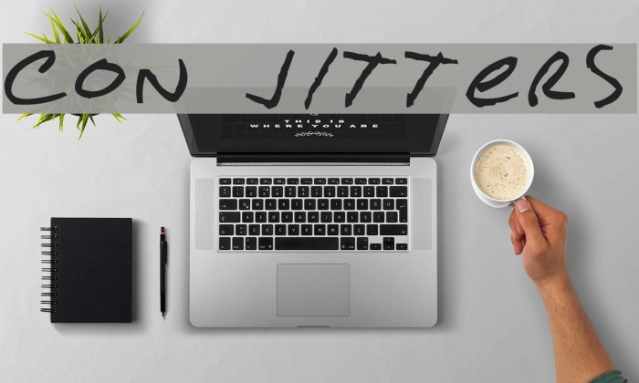 Con Jitters Font examples