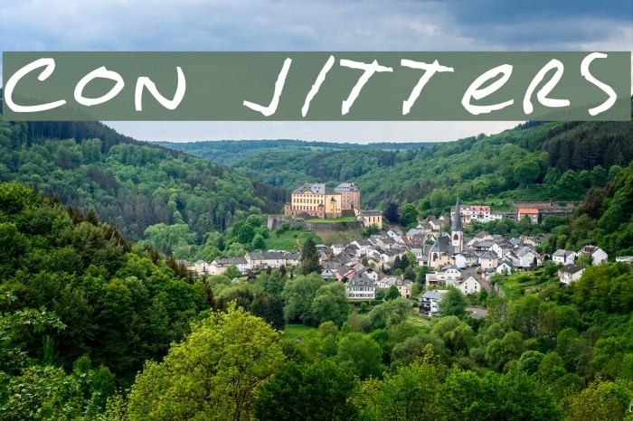 Con Jitters Font examples