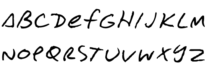 Con Jitters Font LOWERCASE
