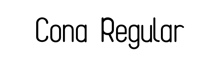 Cona Regular  Descarca Fonturi Gratis
