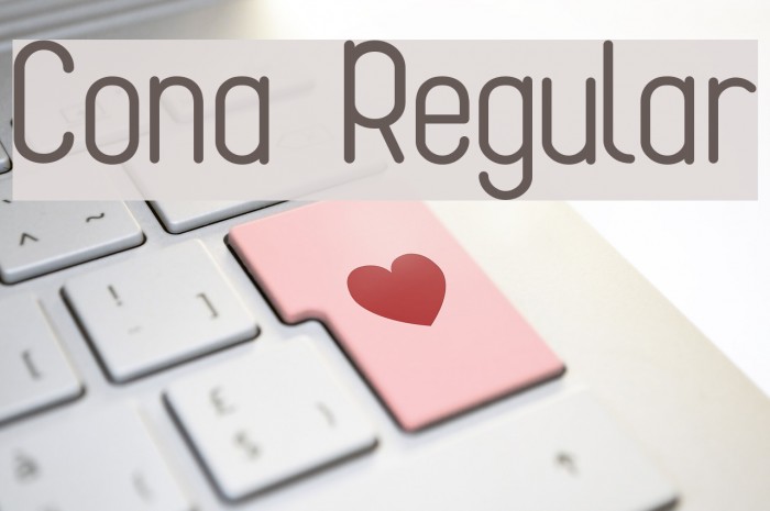 Cona Regular Font examples