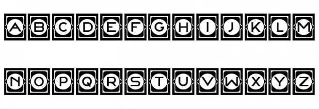 Concave Frames Regular 字体 大写