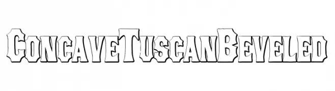 ConcaveTuscanBeveled  font caratteri gratis